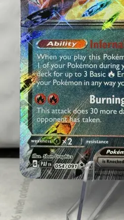 Pokemon Paldean Fates Charizard ex 054/091 - Image 4