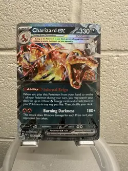 Pokemon TCG Charizard ex Scarlet & Violet: Paldean Fates 054/091 Holo Double... - Image 1
