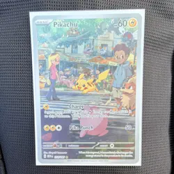 Pokemon TCG Pikachu Illustration Rare Holo 173/165 Scarlet & Violet 151 - Image 1