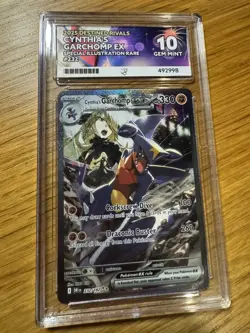 ACE 10 Cynthia's Garchomp ex 232/182 Pokemon 2025 Destined Rivals SIR Card - Image 2