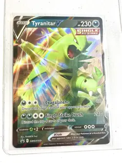Tyranitar V SWSH109 Ultra Rare Pokemon TCG Black Star Promo Card - Image 1