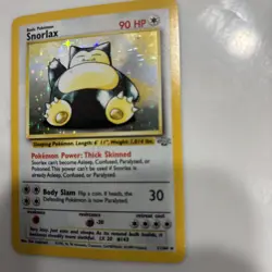 Pokemon Snorlax 1999 Vintage Sleeping Pokemon Holo 11/64 Nice Rare Card - Image 3