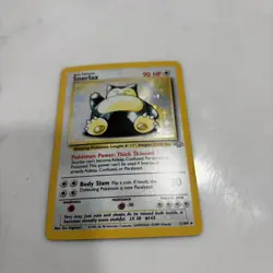 Pokemon Snorlax 1999 Vintage Sleeping Pokemon Holo 11/64 Nice Rare Card - Image 5