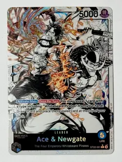 One Piece Ace & Newgate ST22-001 Starter Deck 22 Parallel Alt Art Card English - Image 1