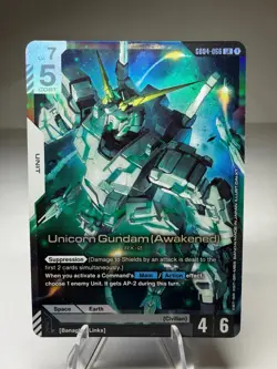 Unicorn Gundam Awakened GD04-066 LR Gundam Card Game Phantom Aria - Image 1