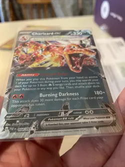 Charizard EX Holo Double Rare Card 054/091 Paldean Fates - Image 2