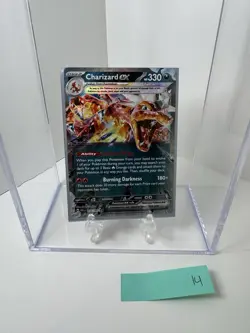 Charizard EX 054/091 Paldean Fates Holo Double Rare Pokemon Card NM - Image 1