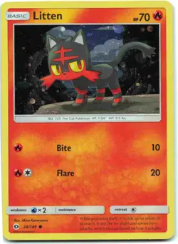 Litten - 24/149 (Cosmos Holo) Promo Miscellaneous Cards & Products MCAP Fire Hol - Image 1