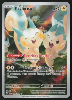 Pachirisu - 208/198 - Illustration Rare - Scarlet & Violet Base - Pokemon - NM/M - Image 1
