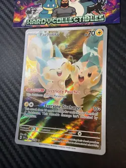 Pokemon Card Pachirisu 208/198 Illustration Scarlet & Violet Base Holo Rare NM - Image 2