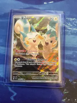 Pokemon TCG Pachirisu 208/198 Scarlet And Violet Base Set Illustration Rare NM - Image 1
