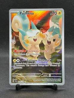 Pachirisu 208/198 Illustration Rare Scarlet & Violet Base Pokemon TCG NM - Image 1