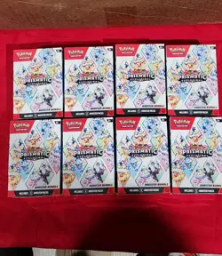 (8x) Pokemon TCG Scarlet & Violet Prismatic Evolutions Booster Bundle - Image 1