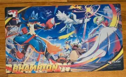Mega Lucario vs Gardevoir Play! Pokemon Official TCG League Cup Champion Playmat - Image 1