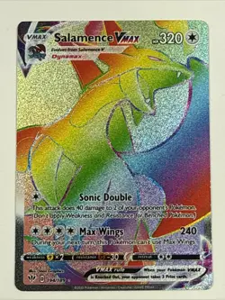 Pokemon Salamence VMAX Secret Rare Holofoil SWSH03: Darkness Ablaze 194/189 NM - Image 1