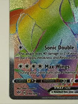 Pokemon Salamence VMAX Secret Rare Holofoil SWSH03: Darkness Ablaze 194/189 NM - Image 5