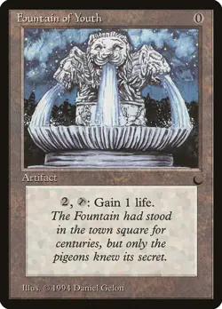 MTG Magic the Gathering Fountain of Youth (103/122) The Dark HP - Image 1