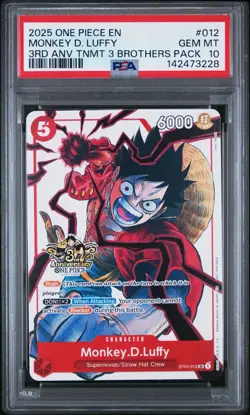 PSA 10 - Luffy Sabo Ace - One Piece 3rd Anniversary Tournament 3 Brothers Pack - Image 2