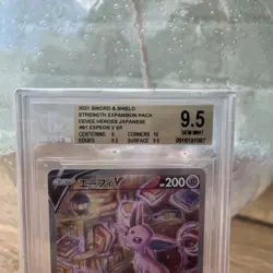 Pokemon Card - Espeon v Eevee Heros Ultra Rare Card BGS 9.5 Japanese - Image 2