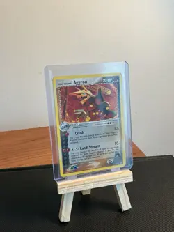 Team Magma’s Aggron 7/95 Holo Rare EX Team Magma vs Team Aqua Pokemon Card LP - Image 1