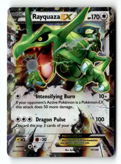 Pokemon Card Rayquaza EX (75) Holo LP XY - Roaring Skies Ultra Rare 75/108 - Image 1