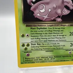 Dark Weezing Holo Rare 14/82 – Team Rocket Set – Vintage Pokemon Card NM - Image 5