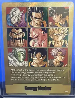 Energy Marker E-89 * Gold Manga Booster 02 Dragon Ball Card English - Image 1