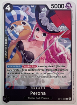 OP10-092 Perona : Common English One Piece TCG Card : OP10: Royal Blood - Image 1