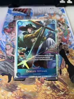 ONE PIECE Card Game TCG / Dracule Mihawk OP09-048 V.1 / SR English NM - Image 1