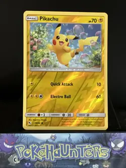 Pokemon Card Pikachu 19/68 Hidden Fates Reverse Holo Near Mint - Image 1