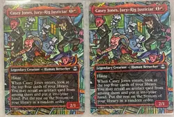 x2 MTG TCG: CASEY JONES Jury-Rig Justiciar Borderless #0207 (Non-Foil) | TMNT - Image 1