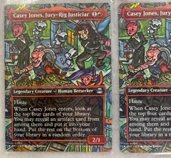 x2 MTG TCG: CASEY JONES Jury-Rig Justiciar Borderless #0207 (Non-Foil) | TMNT - Image 2
