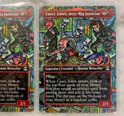 x2 MTG TCG: CASEY JONES Jury-Rig Justiciar Borderless #0207 (Non-Foil) | TMNT - Image 3