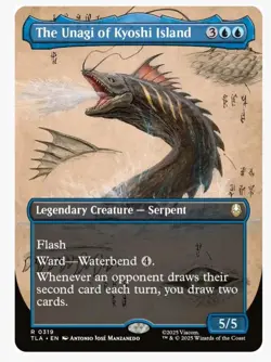 1x MTG The Unagi of Kyoshi Island *Borderless* Avatar Rare! NM Mint! - Image 1