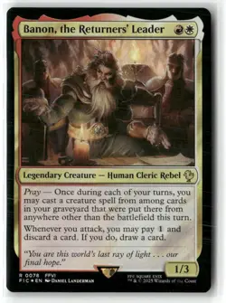 Banon, The Returner’s Leader Commander Final Fantasy Surge Foil NM MTG MAGIC - Image 1