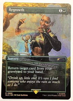MTG Regrowth (Rainbow Foil) Marvel Groot Secret Lair Drop Series MINT - Image 1