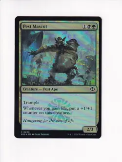 MAGIC THE GATHERING MTG SECRETS OF STRIXHAVEN FOIL PEST MASCOT - Image 1