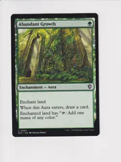 MAGIC THE GATHERING MTG COMMANDER: LORWYN ECLIPSED ABUNDANT GROWTH - Image 1