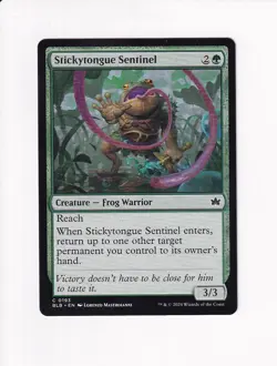 MAGIC THE GATHERING MTG BLOOMBURROW STICKYTONGUE SENTINEL (#2) - Image 1