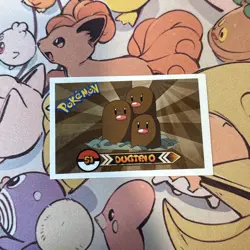 Dugtrio #051 - 2022 Pokemon Indigo League Sticker Set (Peru) - Image 1
