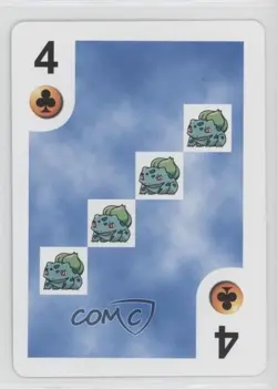 Bulbasaur Hasbro Pokemon Mini Playing Cards Series 1 #4C 1999 - Image 1