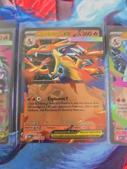 Pokemon mega charizard X and mega charizard Y tin promos + 1 - Image 3