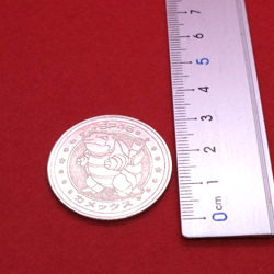 Blastoise Pokemon Coin Battle Medal Silver SP45 Japanese Nintendo Japan F/S - Image 3