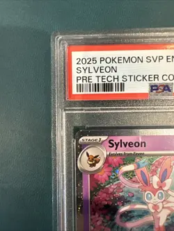 PSA 10 GEM MINT Sylveon Holo - SVP 172 Tech Sticker Collection 2025 Pokemon - Image 2