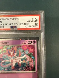 PSA 10 GEM MINT Sylveon Holo - SVP 172 Tech Sticker Collection 2025 Pokemon - Image 5