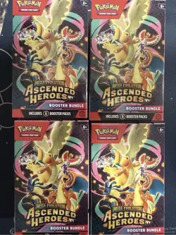 Ascended Heroes Pokemon Booster Bundles X4 Factory Sealed In Hand READY TO SHIP - Image 1