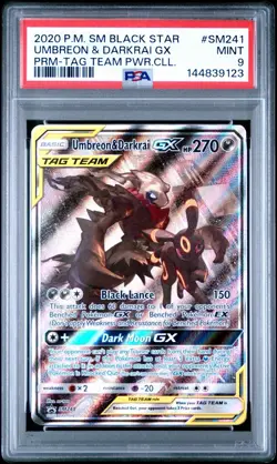 Pokemon SM Black Star Espeon & Deoxys GX, Umbreon & Darkrai GX PSA 9 Sequential - Image 4