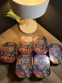 6x Mega Charizard EX Tin Lot (3 X / 3 Y) Sealed Pokemon TCG - Image 1