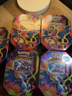 6x Mega Charizard EX Tin Lot (3 X / 3 Y) Sealed Pokemon TCG - Image 2