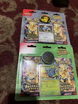 Pokemon TCG Ascended Heroes 2-pack Blister Both Variations Lot Erika & Larry! - Image 1
